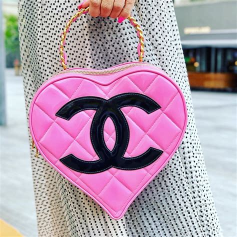 chanel heart purse|heart shaped chanel bag.